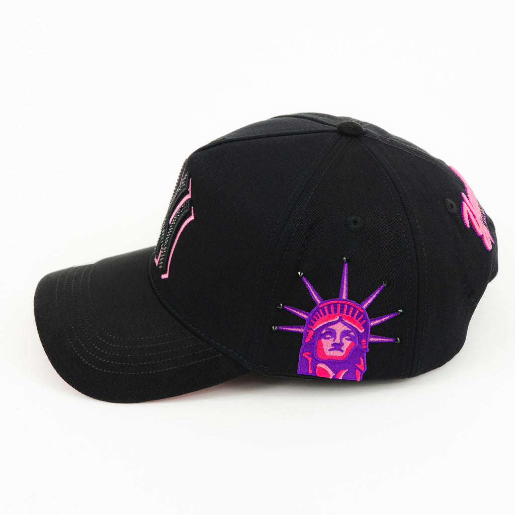 Gorra BigBoss NY PINK BLACK | Snapback Visera Curva