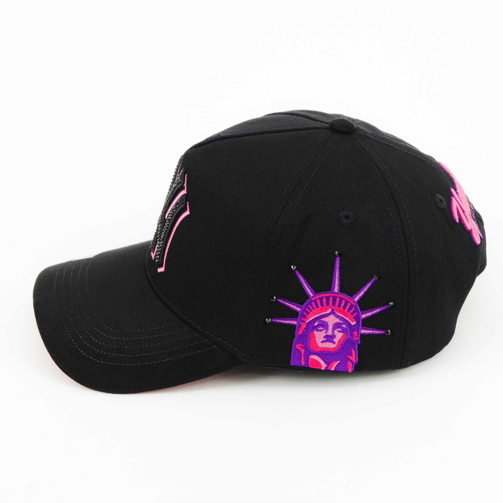 Gorra BigBoss NY PINK BLACK | Snapback Visera Curva