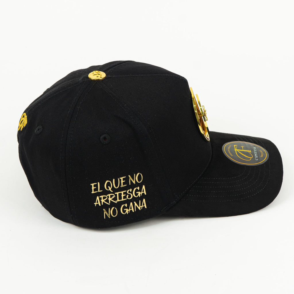 Gorra CAPS FANS RULETA BLACK/VISOR SUEDE | Snapback