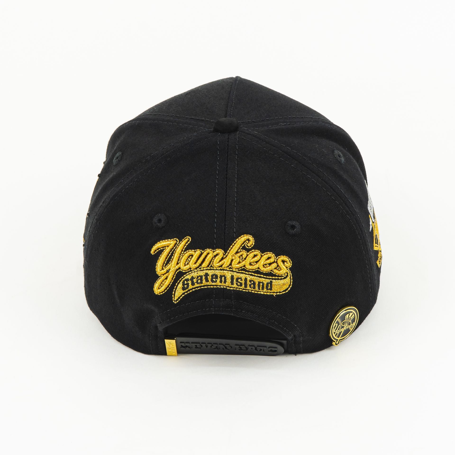 Gorra BigBoss NY BLACK/GOLD VISOR SUEDE | Snapback Visera Curva