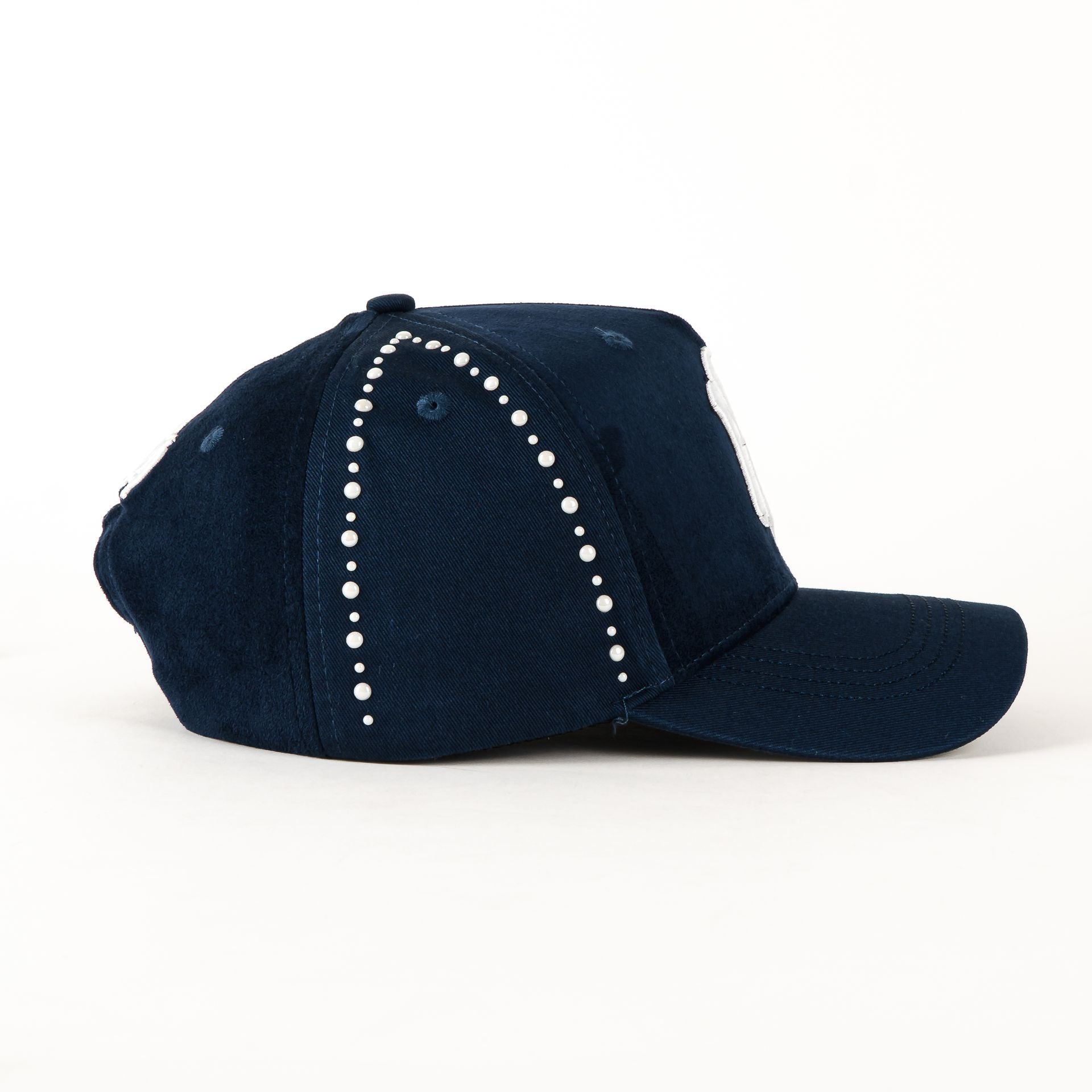 Gorra Dandy Hats NY 4EVER NVY SUEDE | Snapback Visera Curva