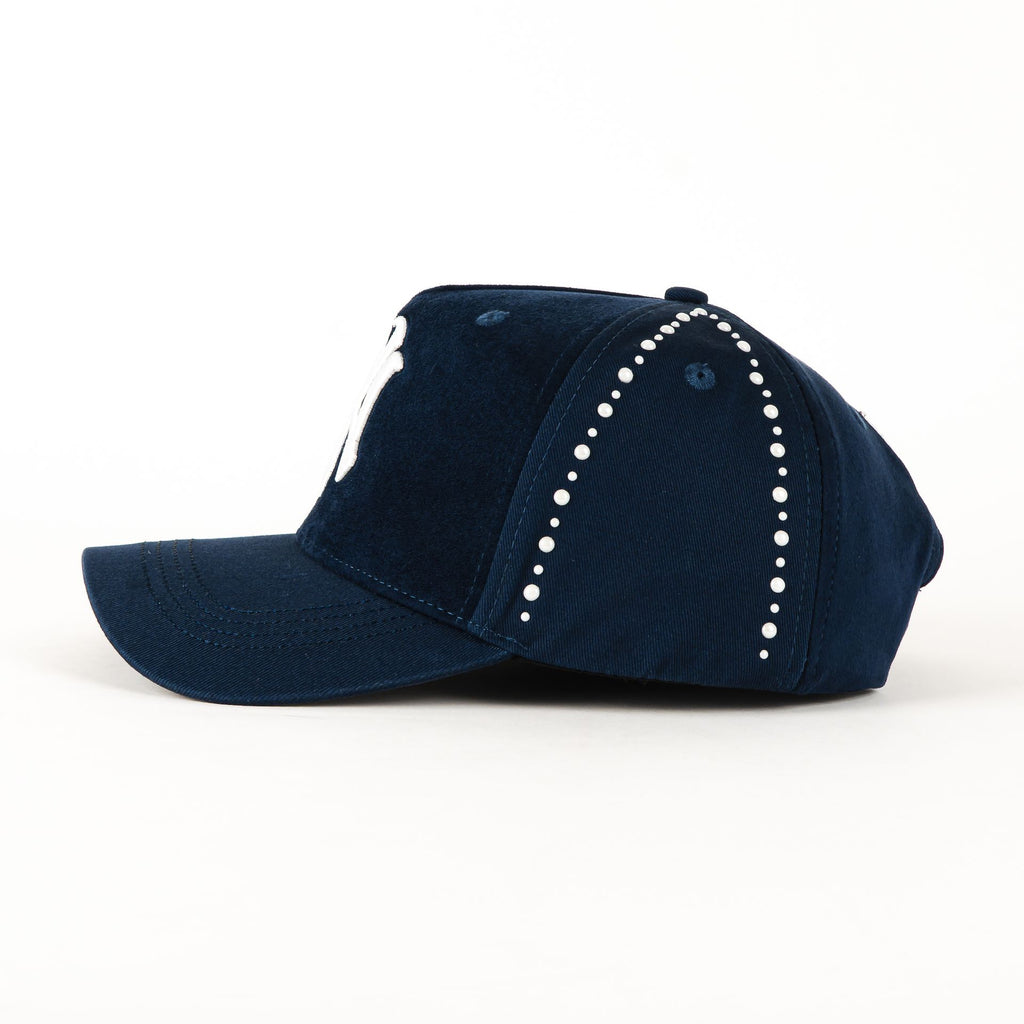 Gorra Dandy Hats NY 4EVER NVY SUEDE | Snapback Visera Curva