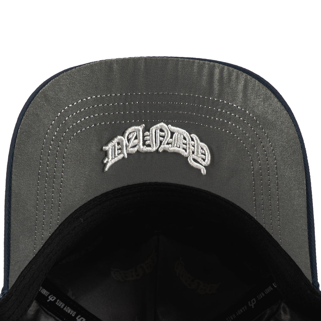 Gorra Dandy Hats NY 4EVER NVY SUEDE | Snapback Visera Curva