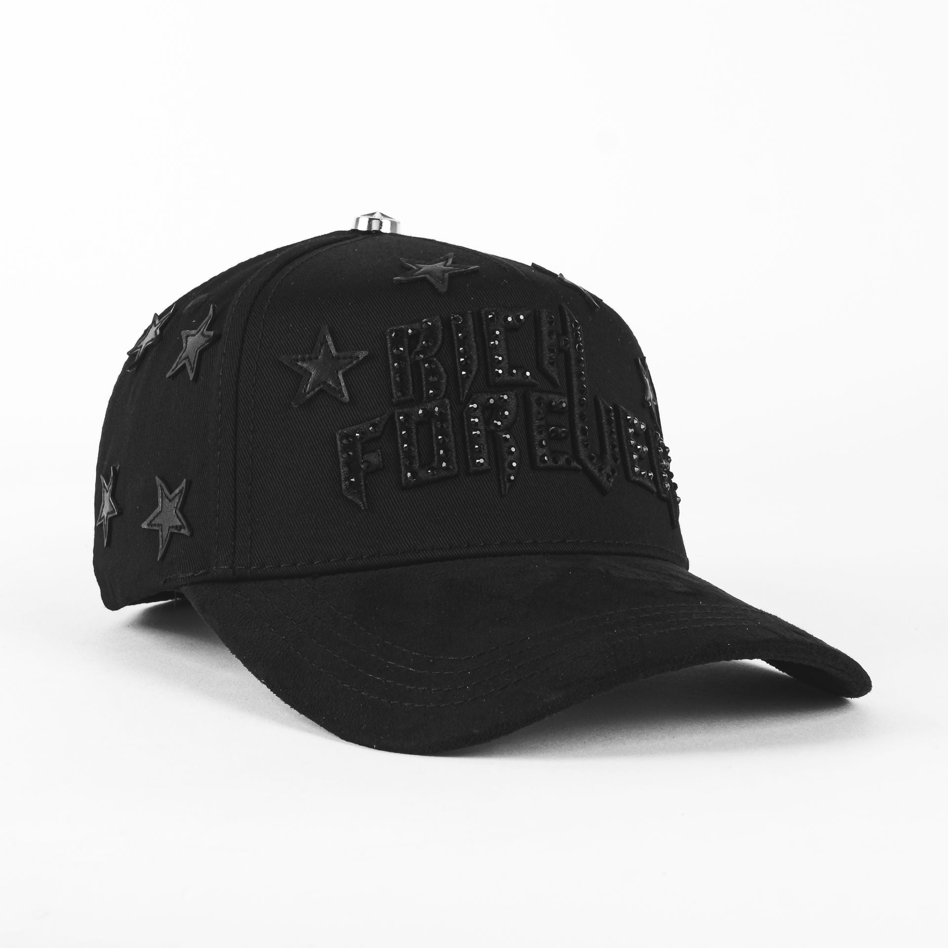 Gorra Barbas Hats RICH FOREVER BLK/SUEDE | Snapback Visera Curva