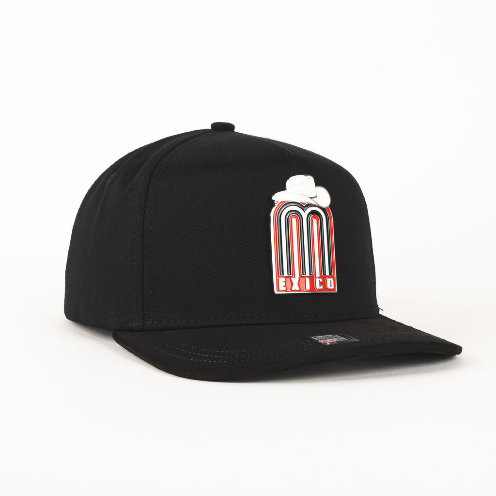 Gorra Mz Hats MEXICO MAKINGMONEY BLK SUEDE | Snapback Visera Curva
