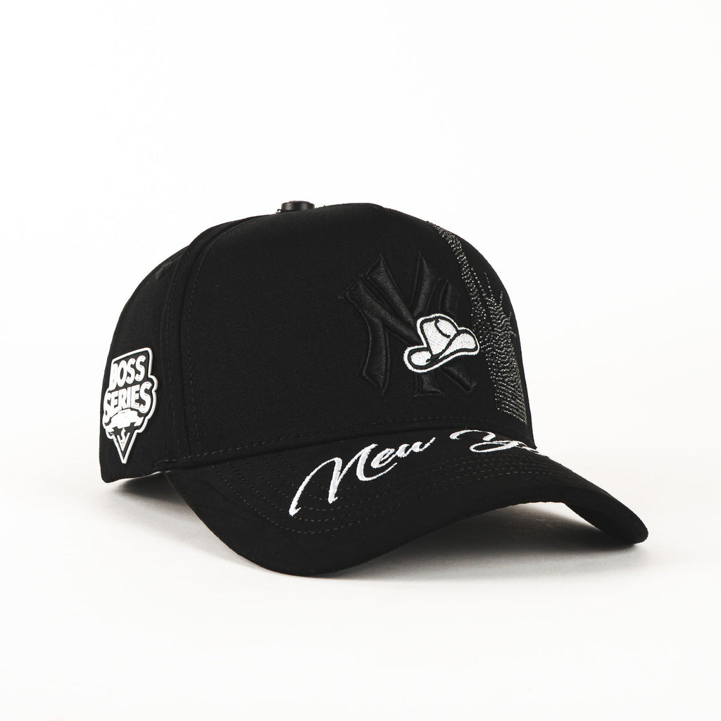 Gorra Mz Hats NY 2.0 SOMBRERO BOSS BLK VISOR SUEDE | Snapback Visera Curva