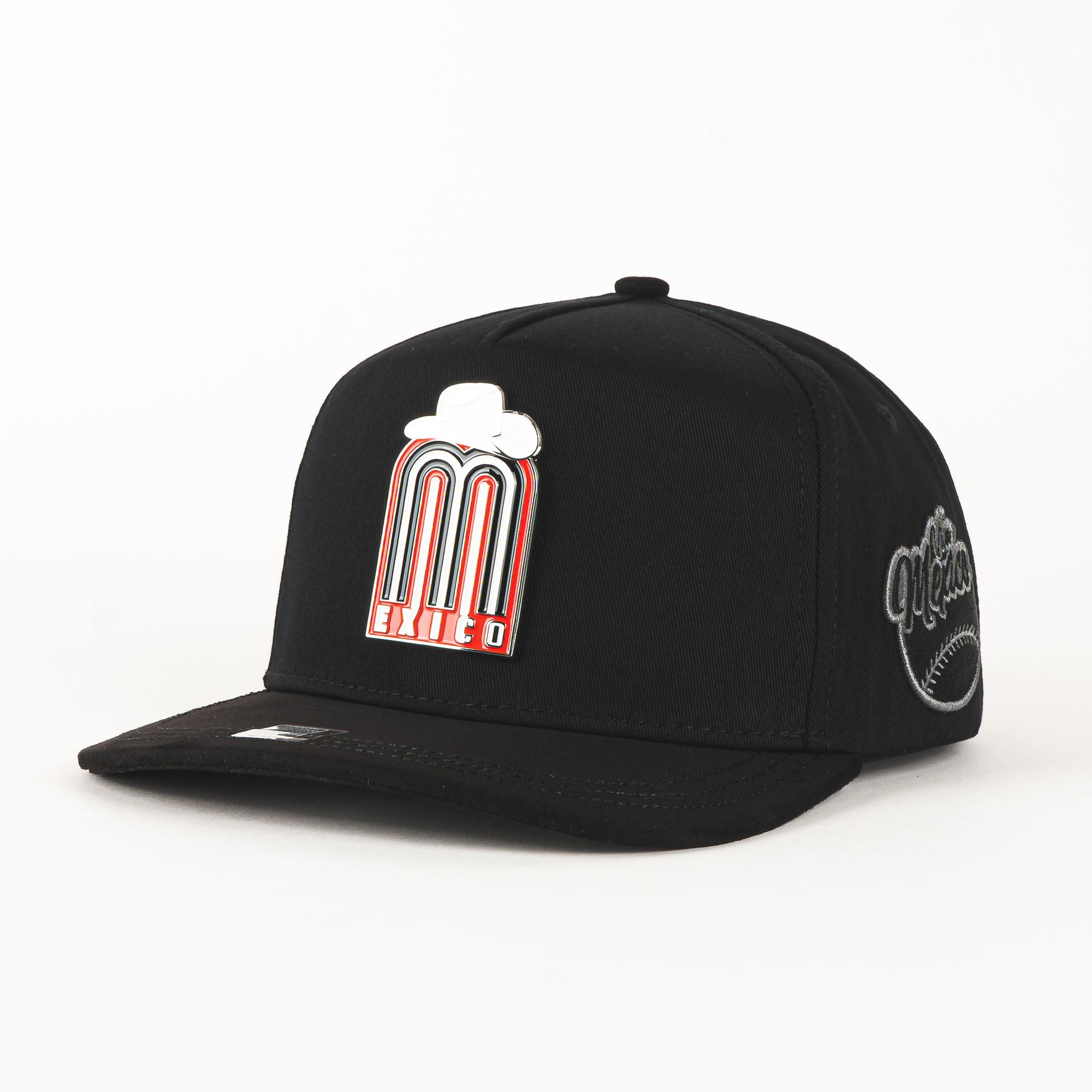 Gorra Mz Hats MEXICO MAKINGMONEY BLK SUEDE | Snapback Visera Curva