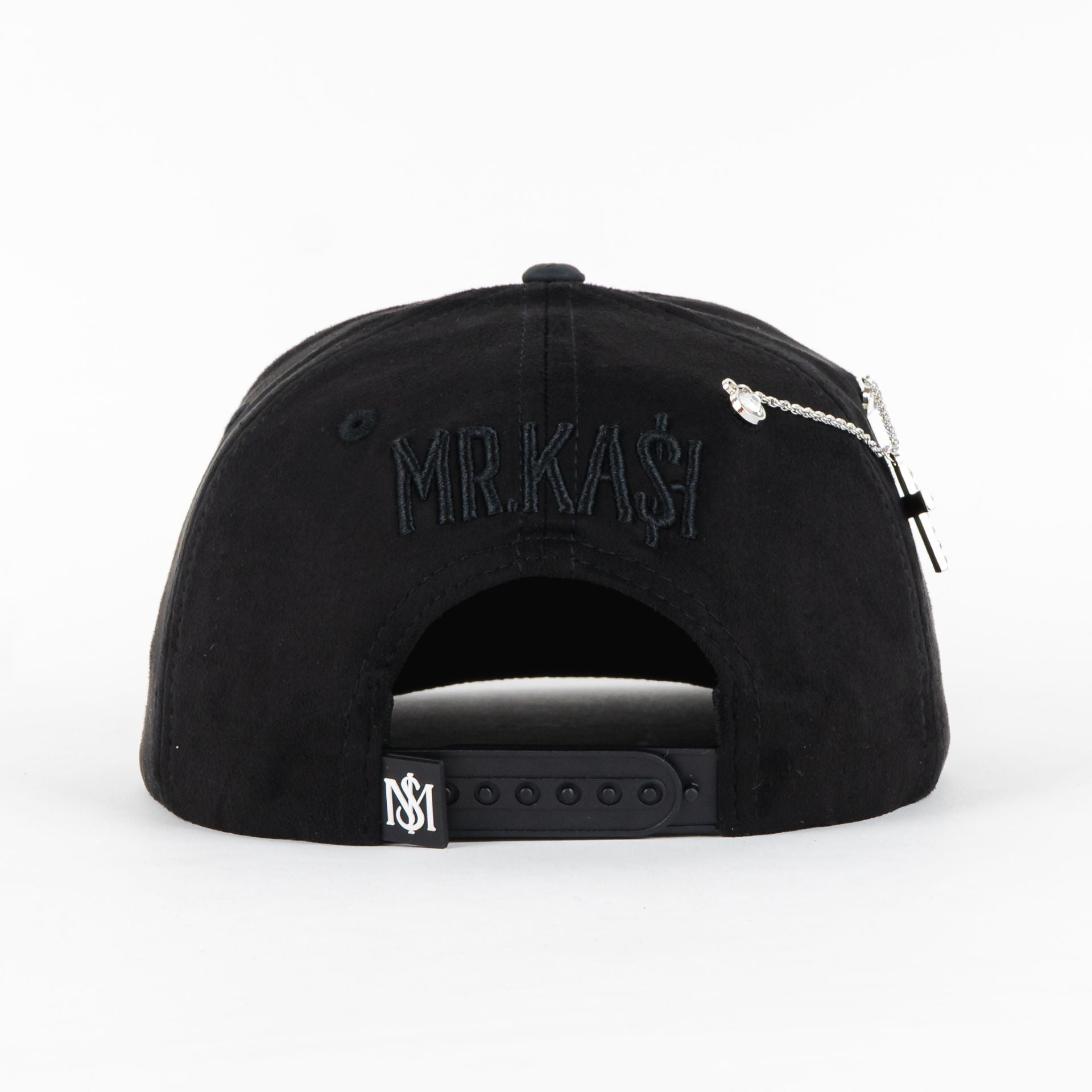 Gorra Mr Kash 5KINGDOME COME BLACK SUEDE | Snapback Visera Plana