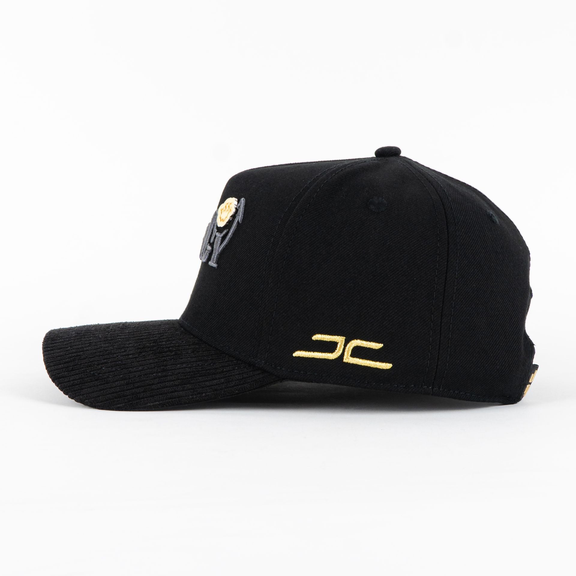 Gorra JC HATS ENERGY BLACK/GOLD | Snapback Visera Curva