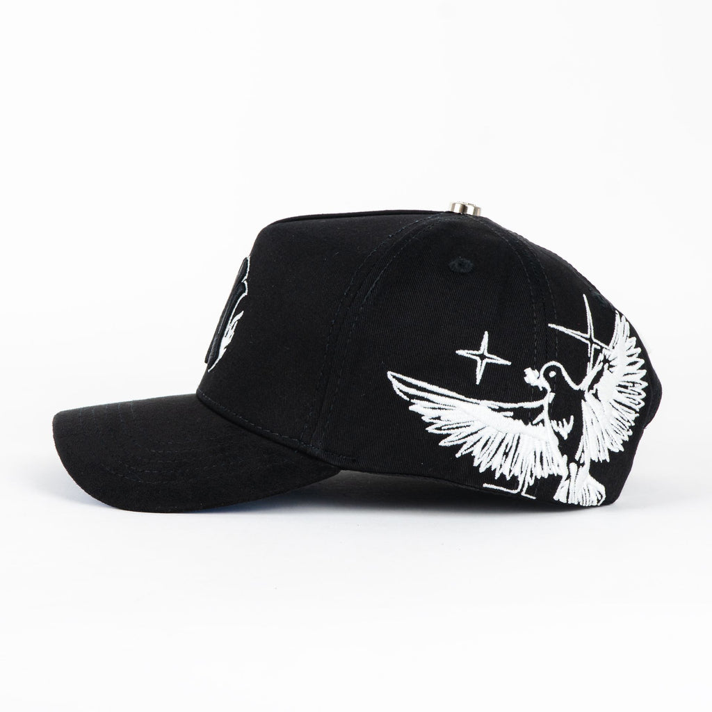 Gorra El Dreamer Hats NY FLAMES BLK VISOR SUEDE | Snapback Visera Curva