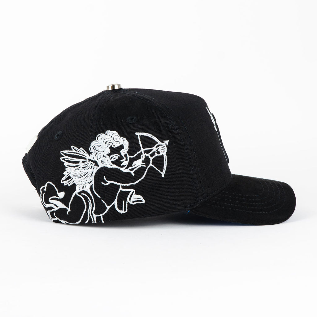 Gorra El Dreamer Hats NY FLAMES BLK VISOR SUEDE | Snapback Visera Curva