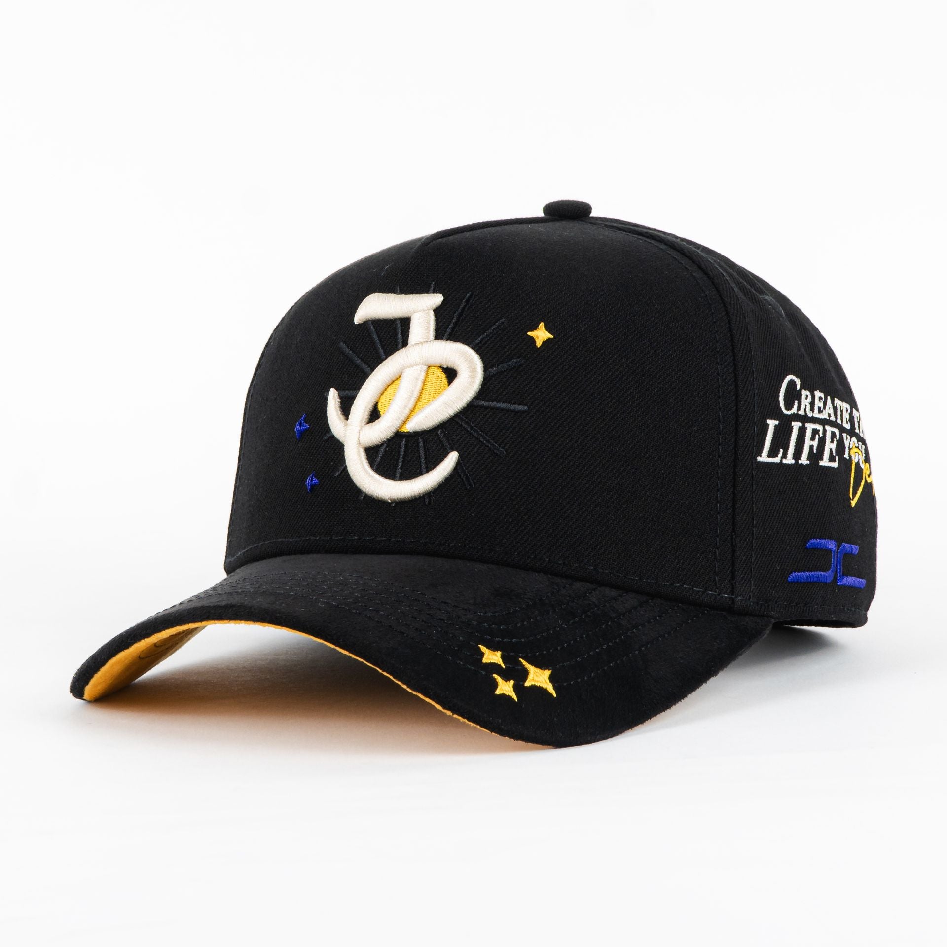 Gorra JC HATS JC SUN BLACK | Snapback Visera Curva