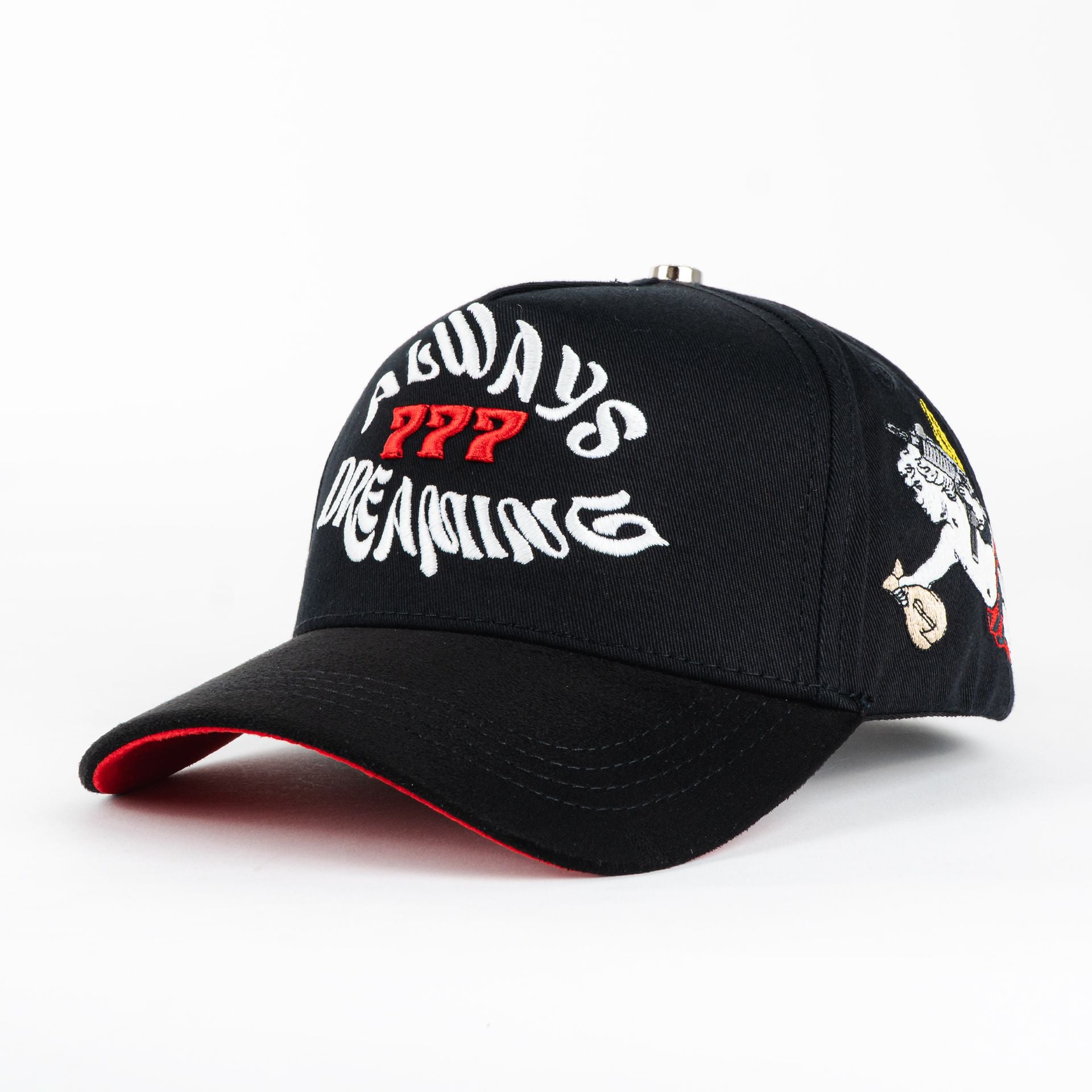 Gorra El Dreamer Hats ALWAYS 777 BLK VISOR SUEDE | Snapback Visera Curva