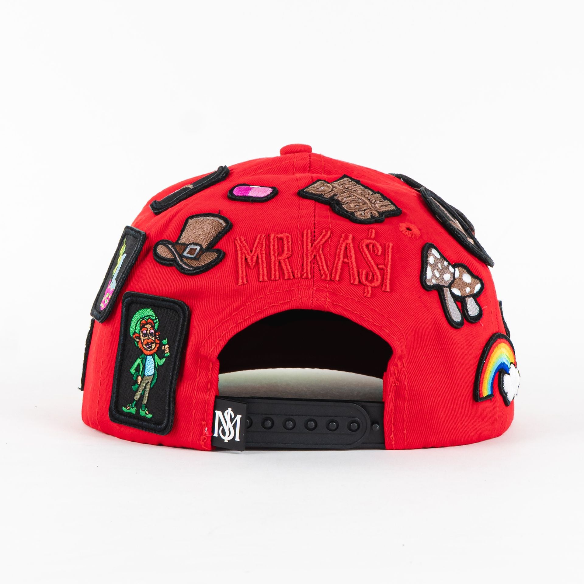 Gorra Mr Kash LUCKY CASH RED/BLK VISOR SUEDE | Snapback Visera Plana