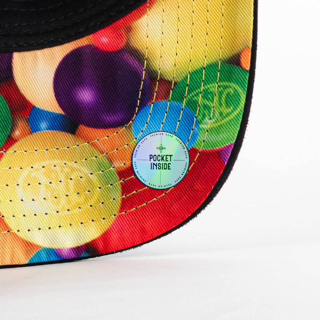 Gorra Mr Kash MONEY MAKES ME HAPPY BLK SUEDE | Snapback Visera Curva