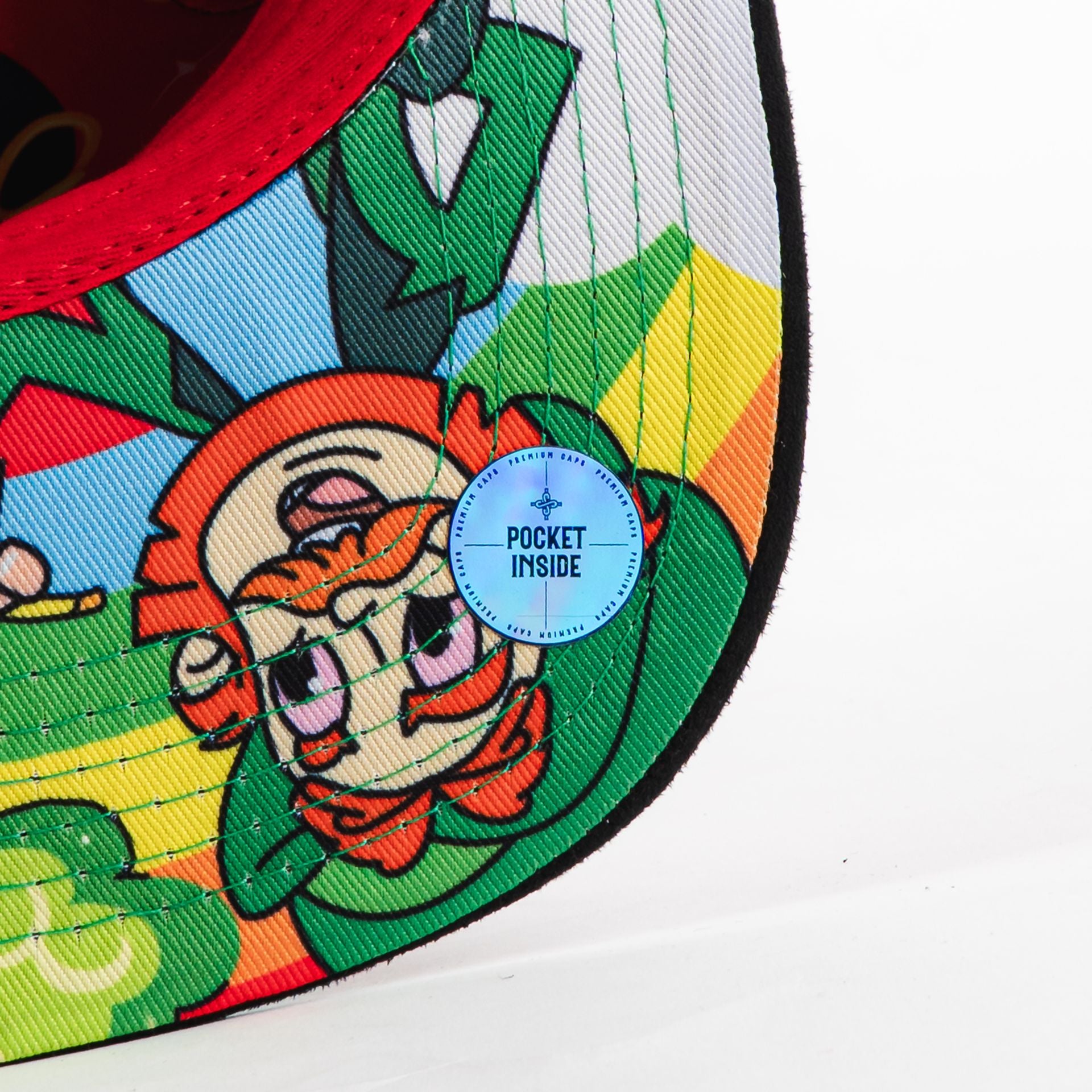 Gorra Mr Kash LUCKY CASH RED/BLK VISOR SUEDE | Snapback Visera Plana