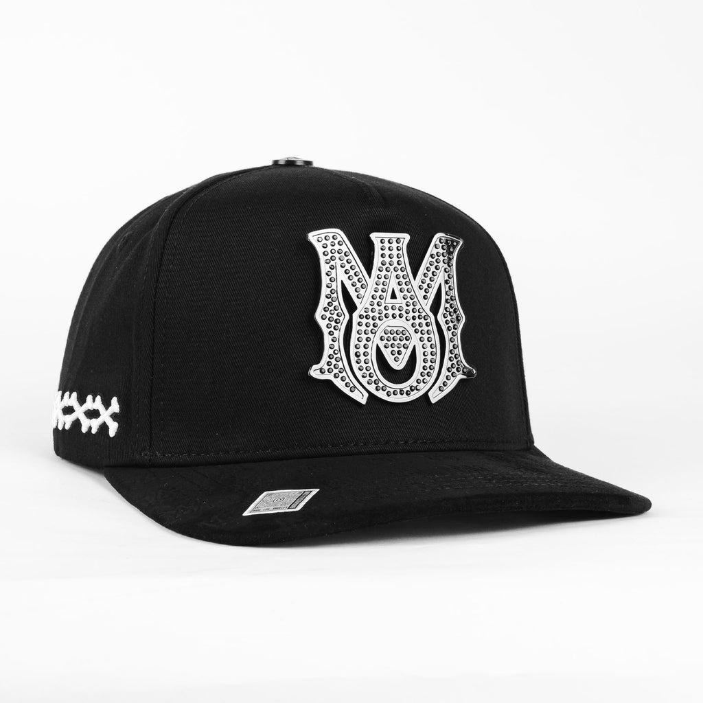 Gorra Bigg Boss AMIRI METAL ALL BLACK de Tela y Gamuza | Snapback Visera Semicurva
