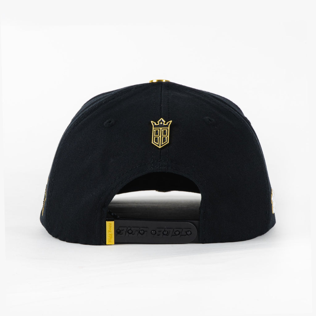 Gorra Bigg Boss AMIRI METAL GOLD/BLACK de Tela y Gamuza | Snapback Visera Semicurva