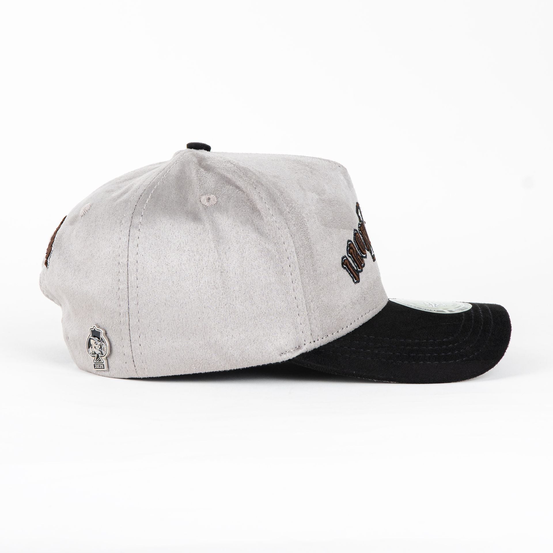 Gorra 1IRON TRENDY IRON BONES GRY/BLK SUEDE | Snapback Visera Curva