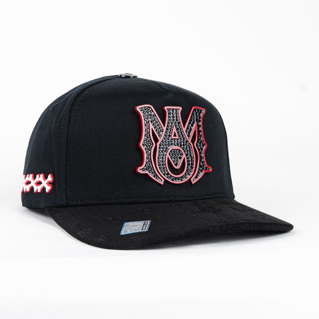 Gorra Bigg Boss AMIRI METAL RED/BLACK de Tela y Gamuza | Snapback Visera Semicurva