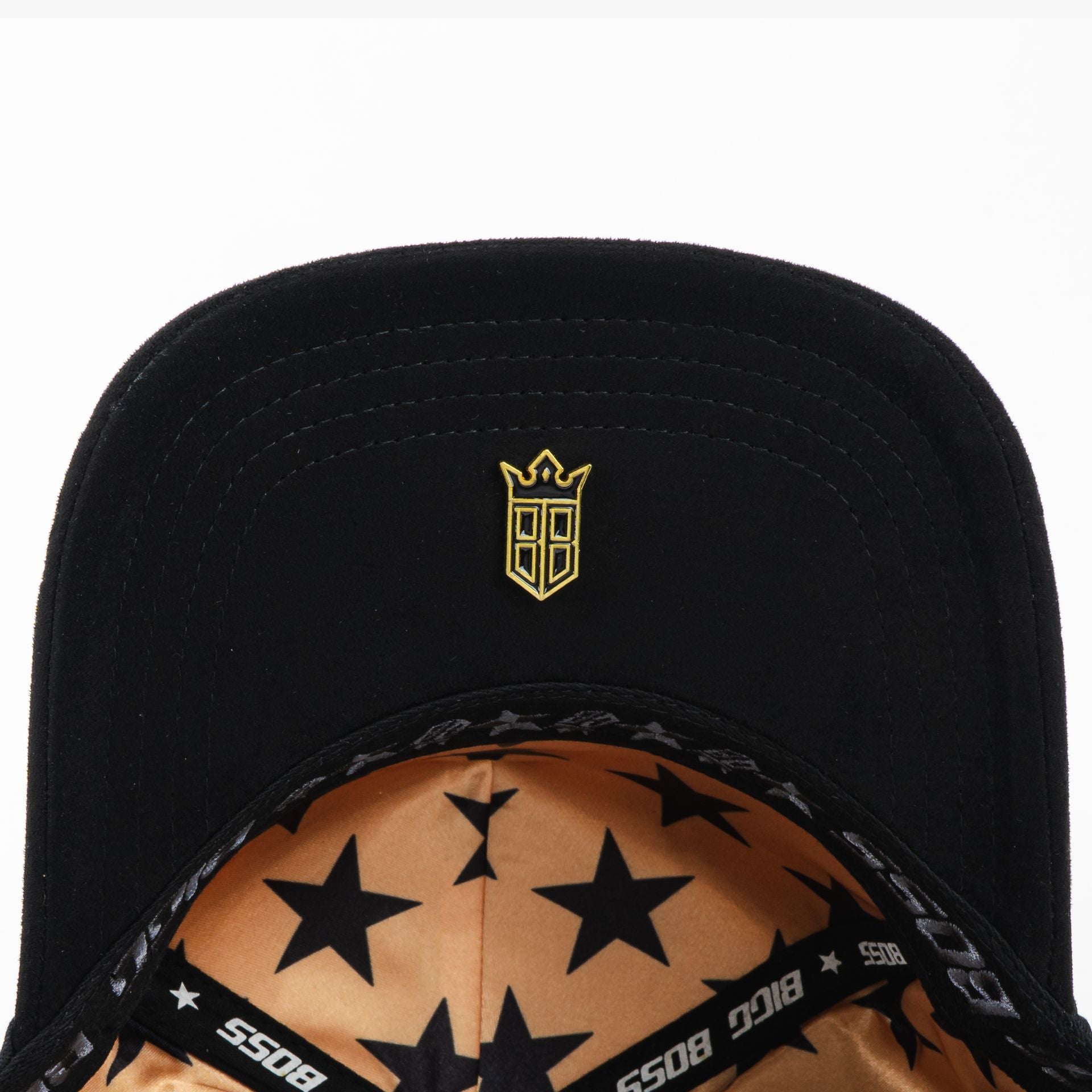 Gorra Bigg Boss AMIRI METAL GOLD/BLACK de Tela y Gamuza | Snapback Visera Semicurva