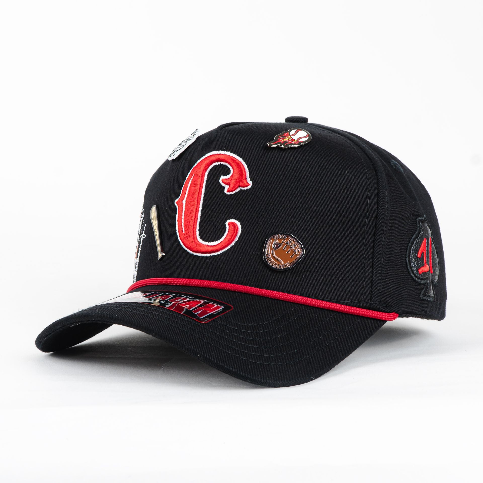 Gorra 1IRON TRENDY CULIACAN ON FIRE BLACK | Snapback Visera Curva