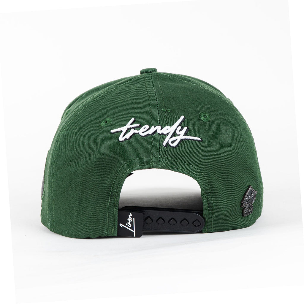 Gorra 1IRON TRENDY LUCKY BET GREEN/BLK SUEDE | Snapback Visera Curva