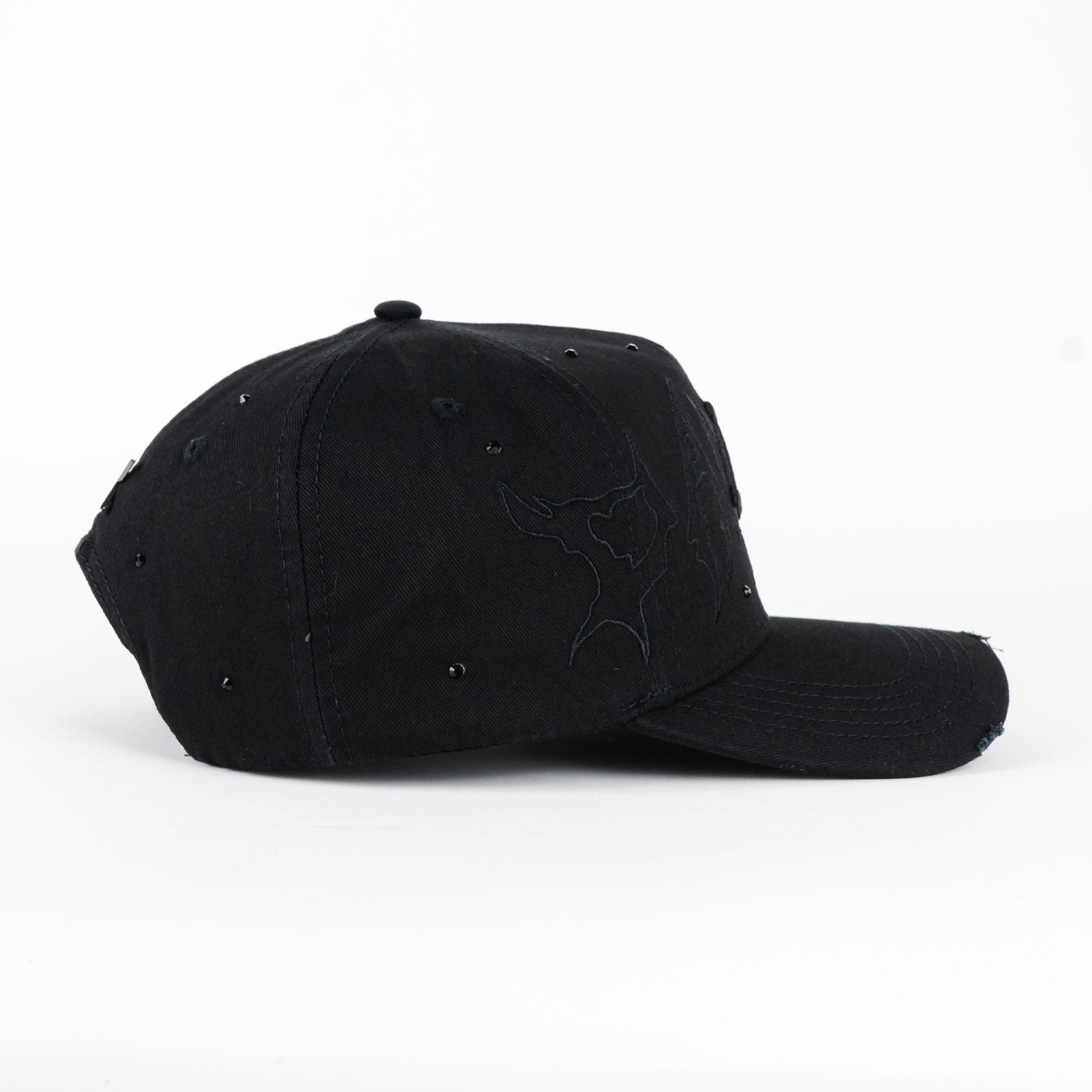 Gorra DAKAPS DK HOUSTON BLACK CRISTALS | Snapback Visera Curva