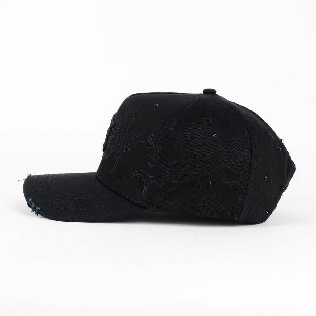 Gorra DAKAPS DK HOUSTON BLACK CRISTALS | Snapback Visera Curva