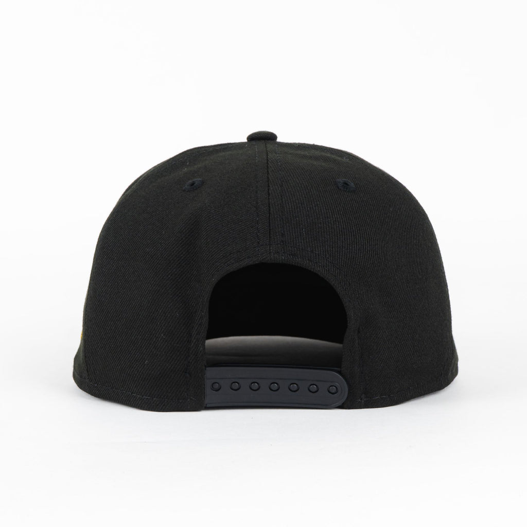 Gorra New Era PIRATES BASIC BLK/YEL | Visera Corta Plana Snapback