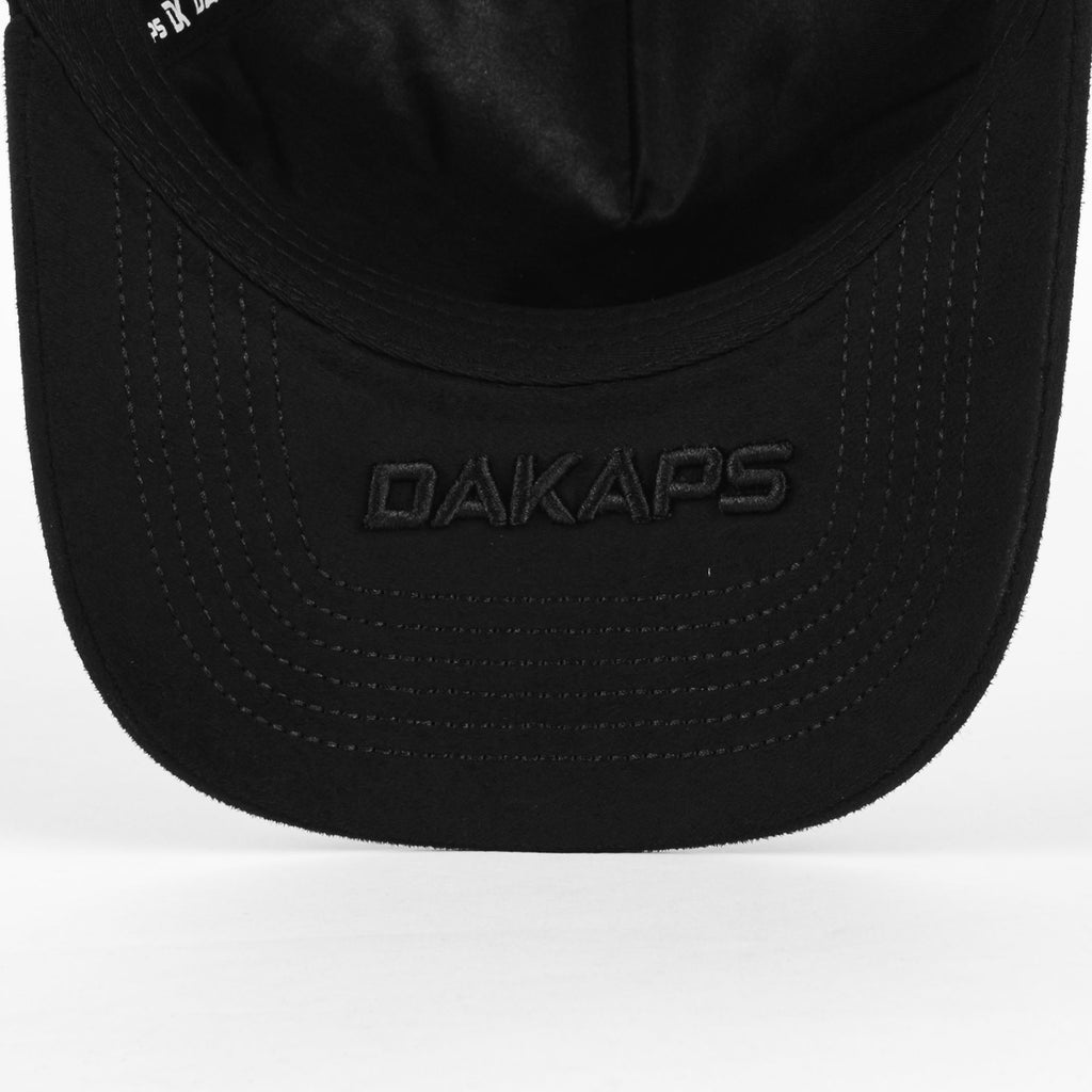 Gorra DAKAPS DK STARS CRISTALS BLACK SUEDE | Snapback Visera Curva
