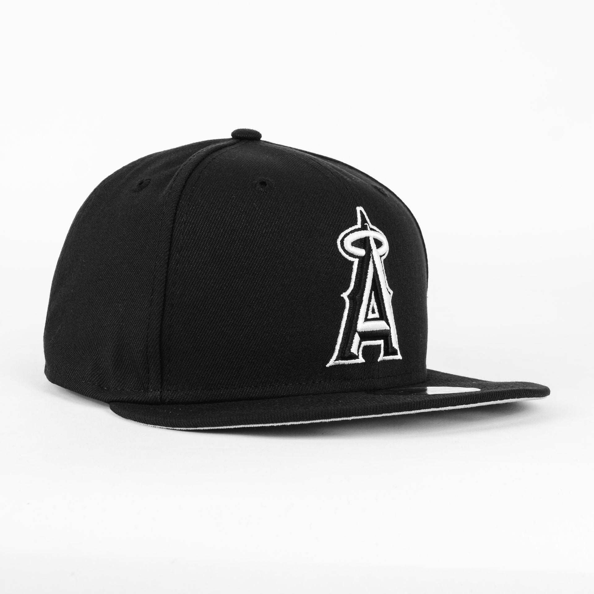 Gorra New Era ANGELS BASIC BLK/WHT | Visera Corta Plana Snapback