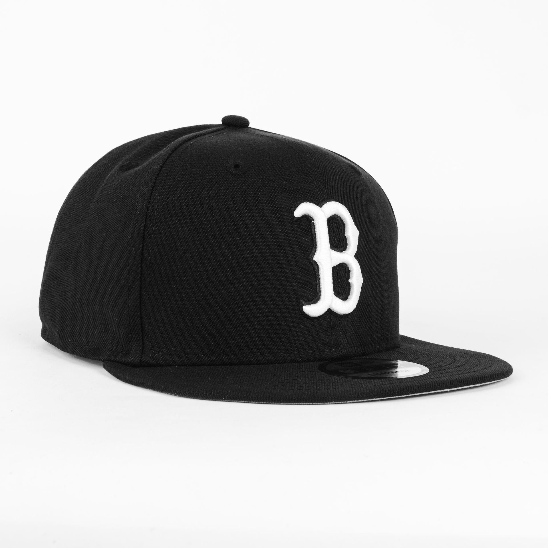 Gorra New Era RED SOX BASIC BLK/WHT | Visera Corta Plana Snapback