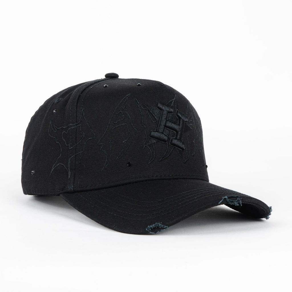 Gorra DAKAPS DK HOUSTON BLACK CRISTALS | Snapback Visera Curva