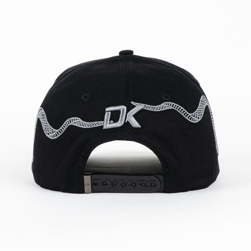 Gorra DAKAPS D SNAKES BLACK VISOR SUEDE | Snapback Visera Curva