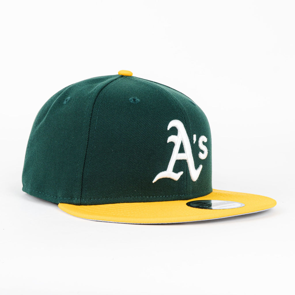 Gorra New Era ATHLETICS BASIC GREEN/YEL/WHT | Visera Corta Plana Snapback