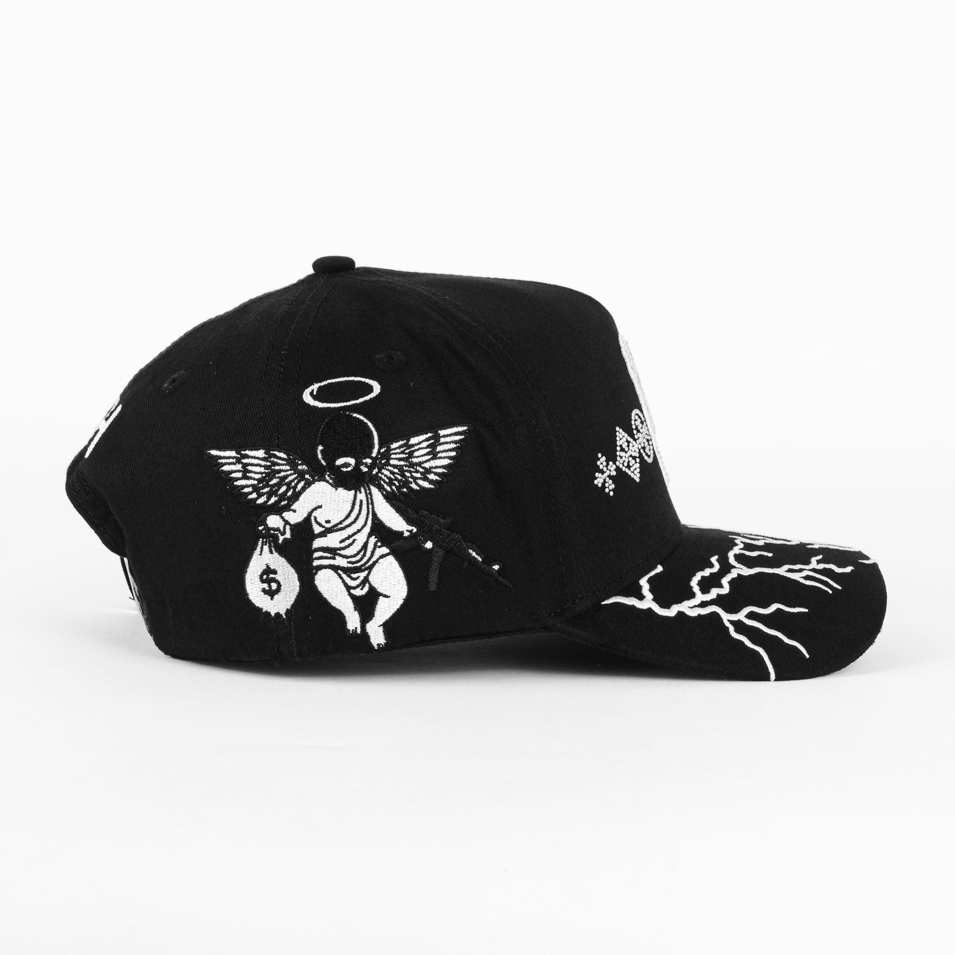 Gorra Rico Hats LOS ANGELES BLACK | Snapback Visera Curva