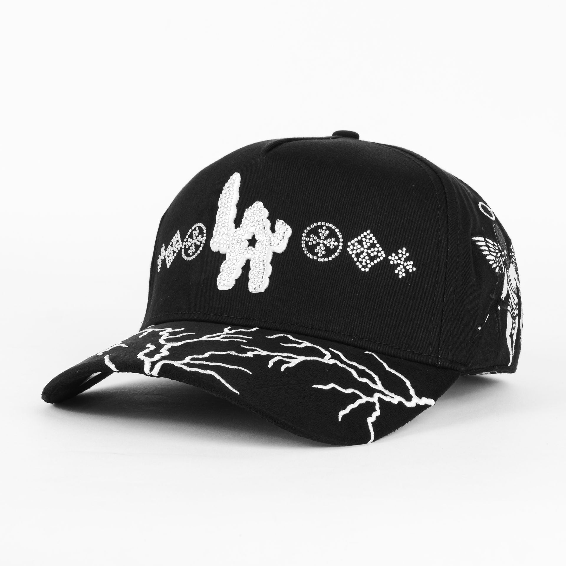 Gorra Rico Hats LOS ANGELES BLACK | Snapback Visera Curva