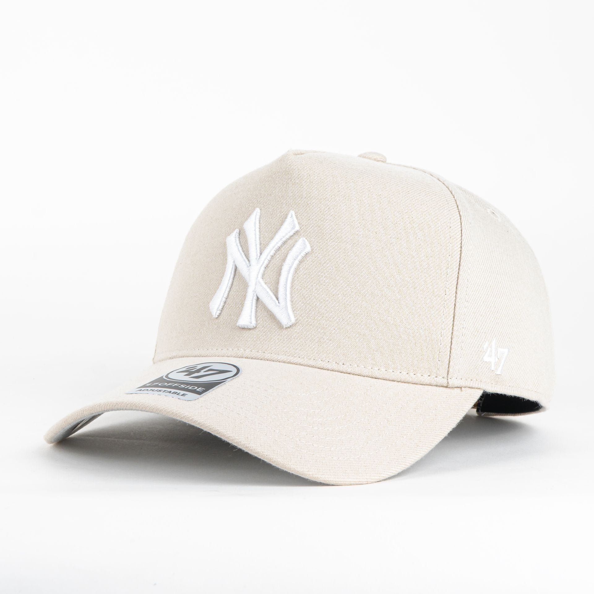 Gorra 47 Brand YANKKEES OFFSIDE BONE | Snapback Visera Semicurva