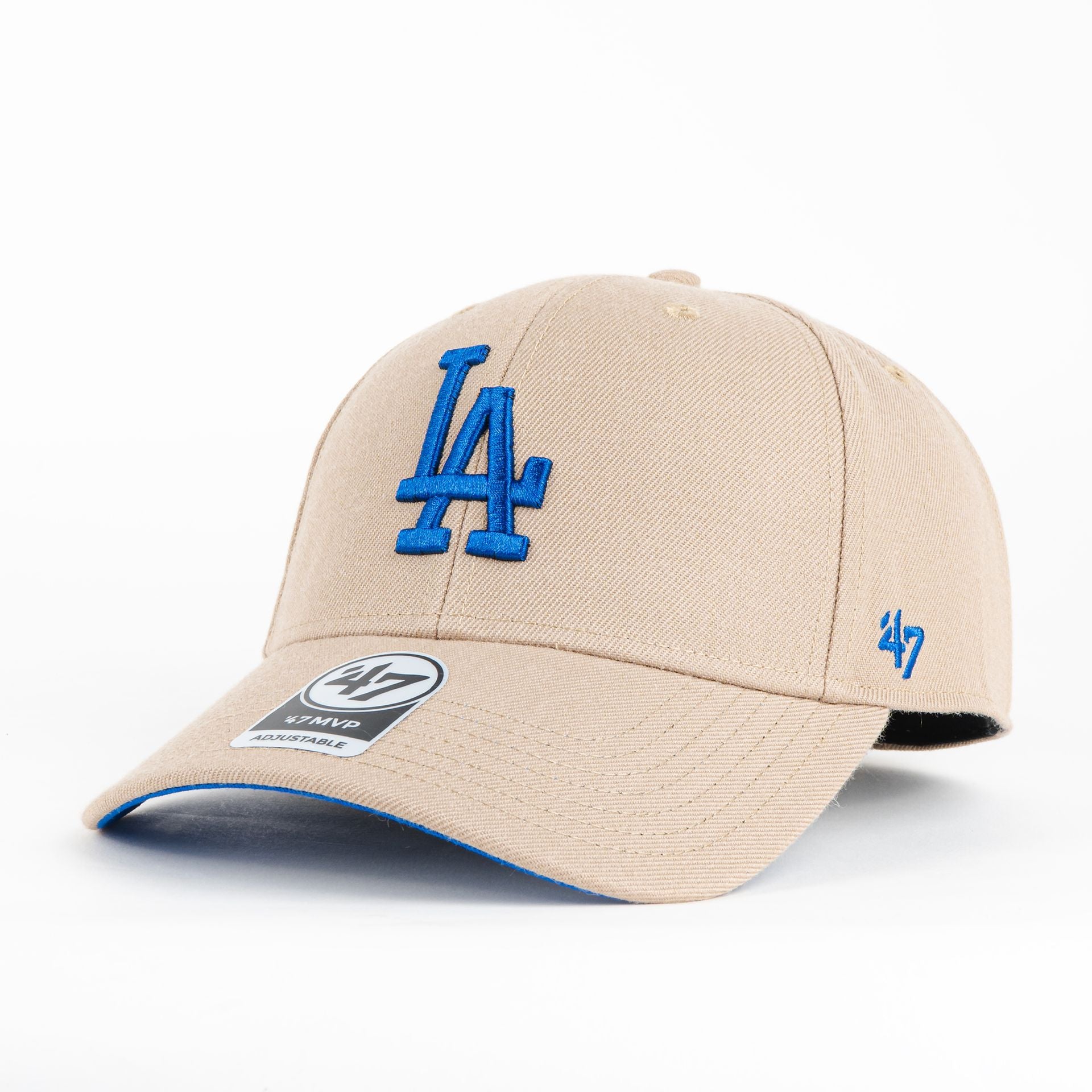 Gorra 47 Brand DODGERS MVP KHAKI | Snapback Visera Semicurva