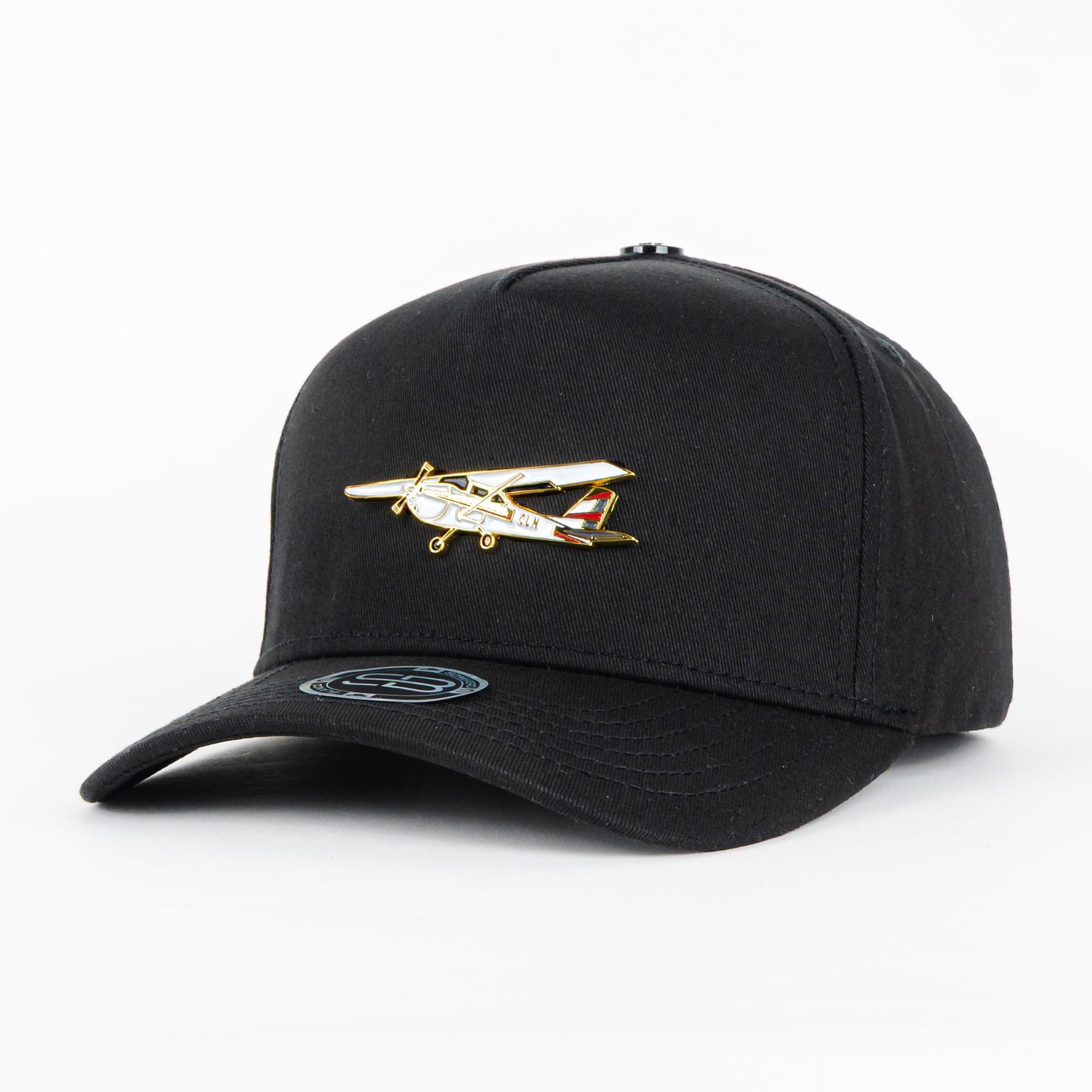 Gorra Sombrero Blanco AVIONETA CLN BLK | Snapback Visera Semicurva