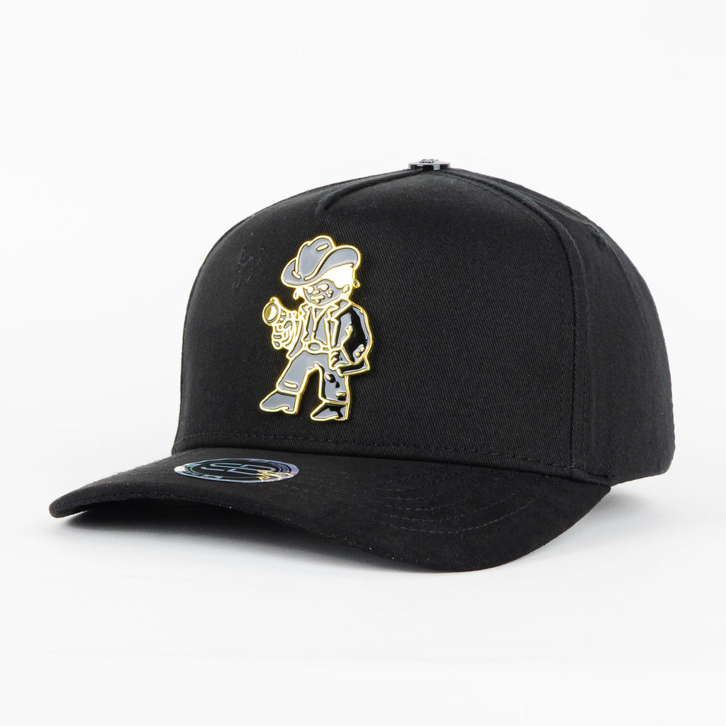 Gorra Sombrero Blanco CHALINILLO BLACK/GOLDEN | Snapback Visera Semicurva