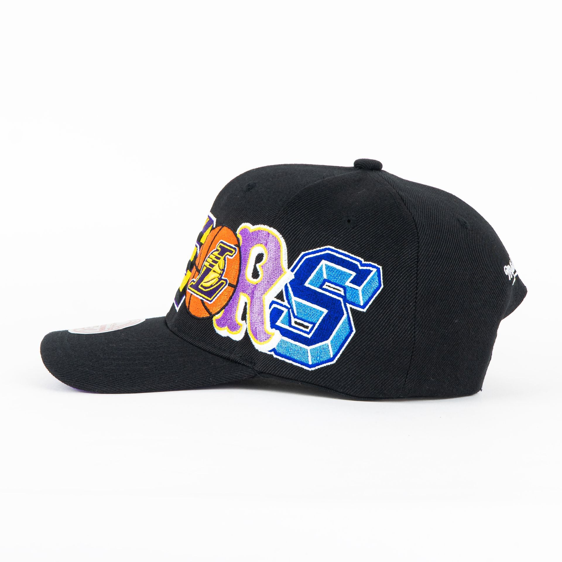 Gorra Mitchell&Ness LAKERS HYPE BLACK/COLORS | Snapback Visera Semicurva