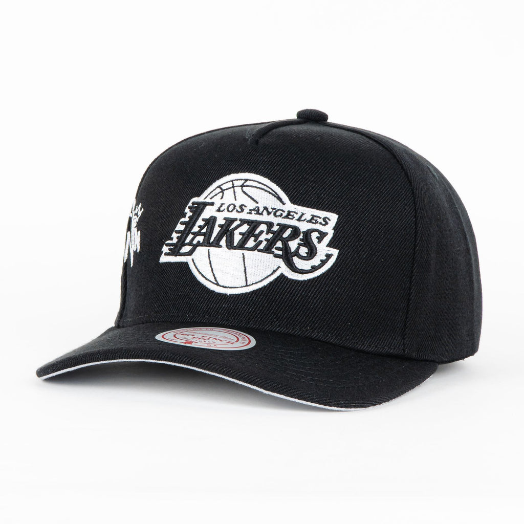 Gorra Mitchell&Ness LAKERS BORN TO WIN BLACK | Snapback Visera Semicurva