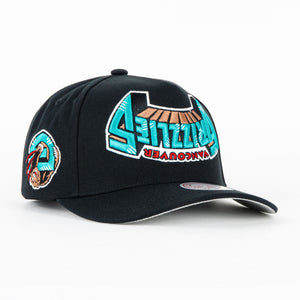 Gorra Mitchell&Ness GRIZZUEZ UPSIDE PRO BLACK | Snapback Visera Semicurva