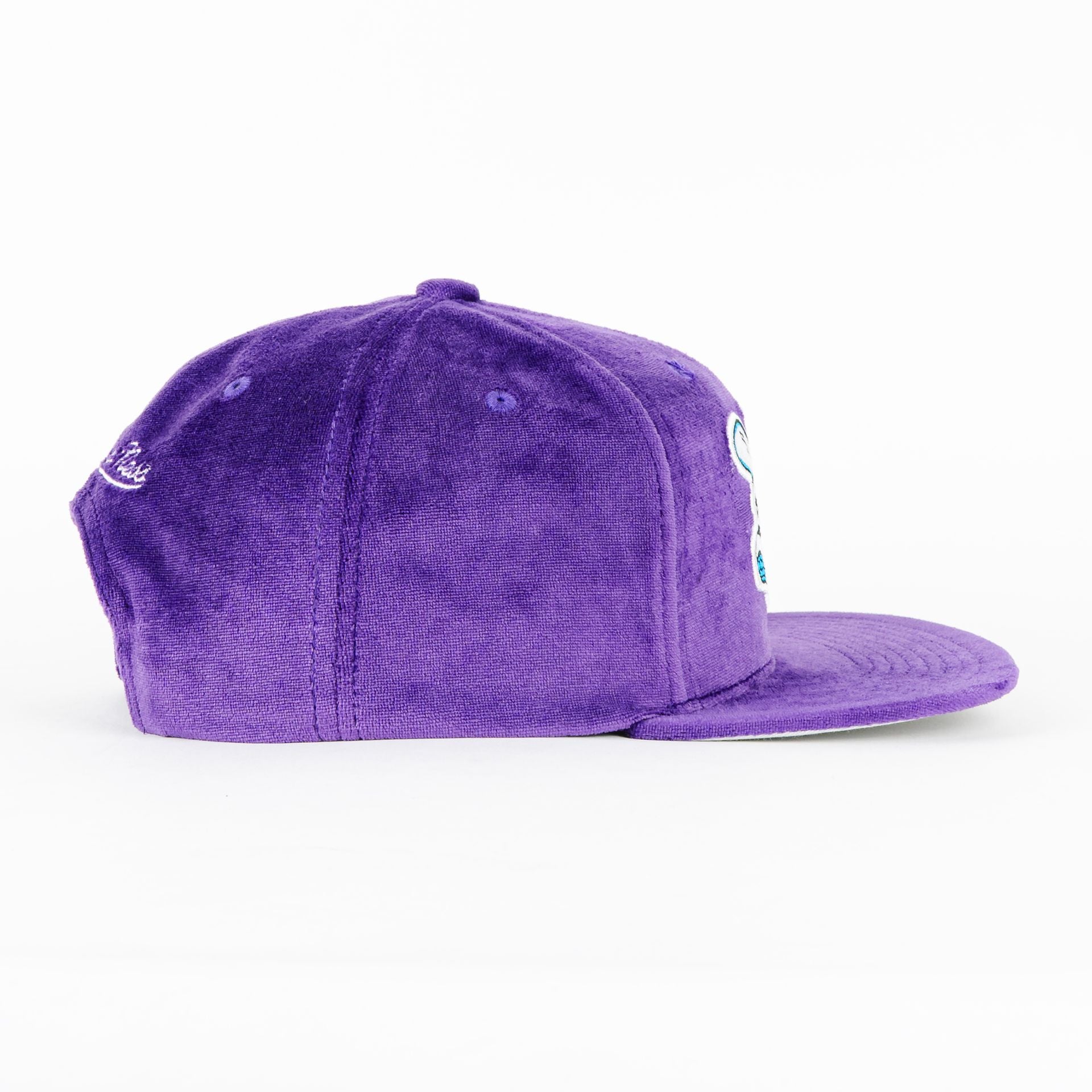 Gorra Mitchell&Ness HORNETS TC VELDUR PUPLE SUEDE | Snapback Visera Plana