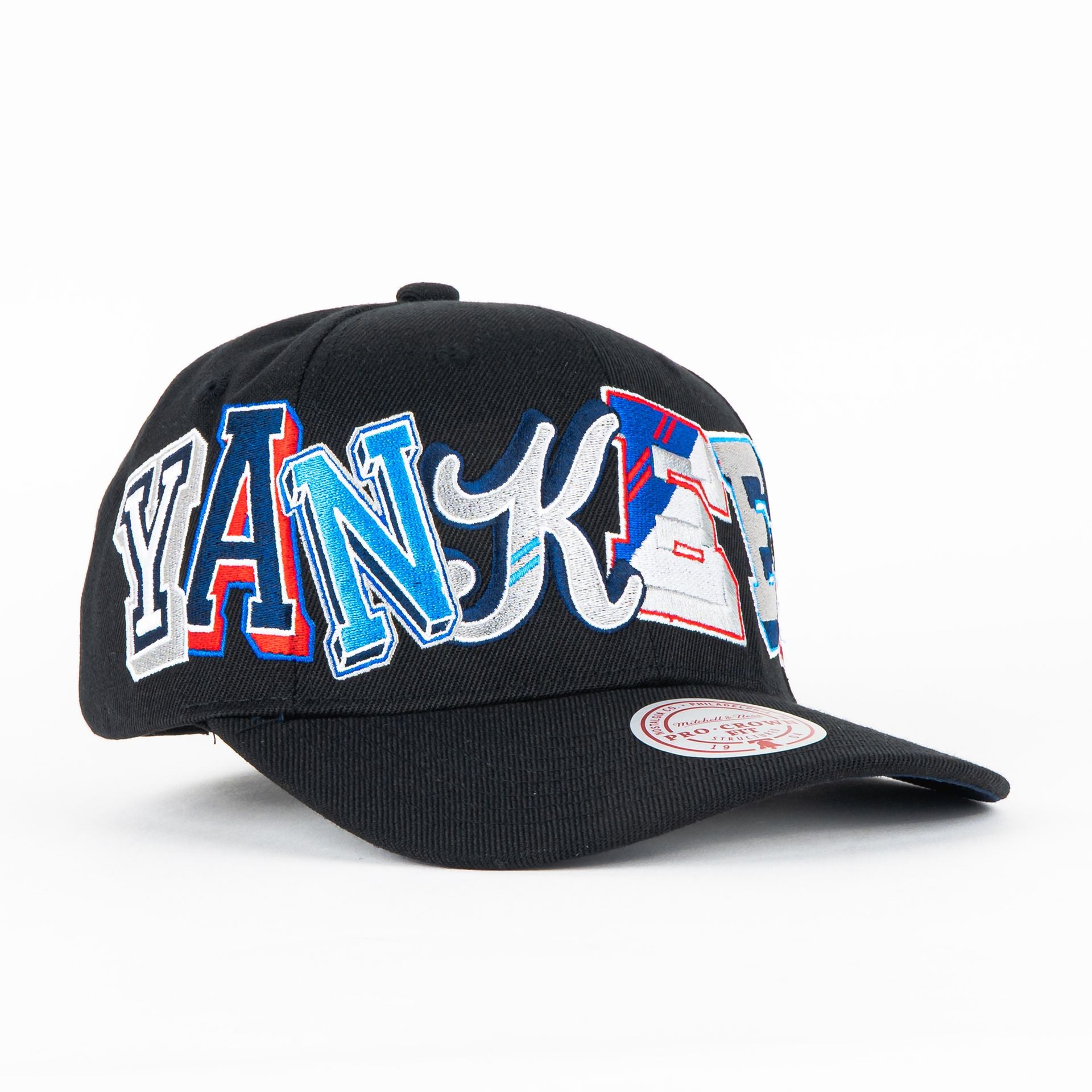 Gorra Mitchell&Ness YANKEES HYPER TYPE BLACK/COLORS | Snapback Visera Semicurva