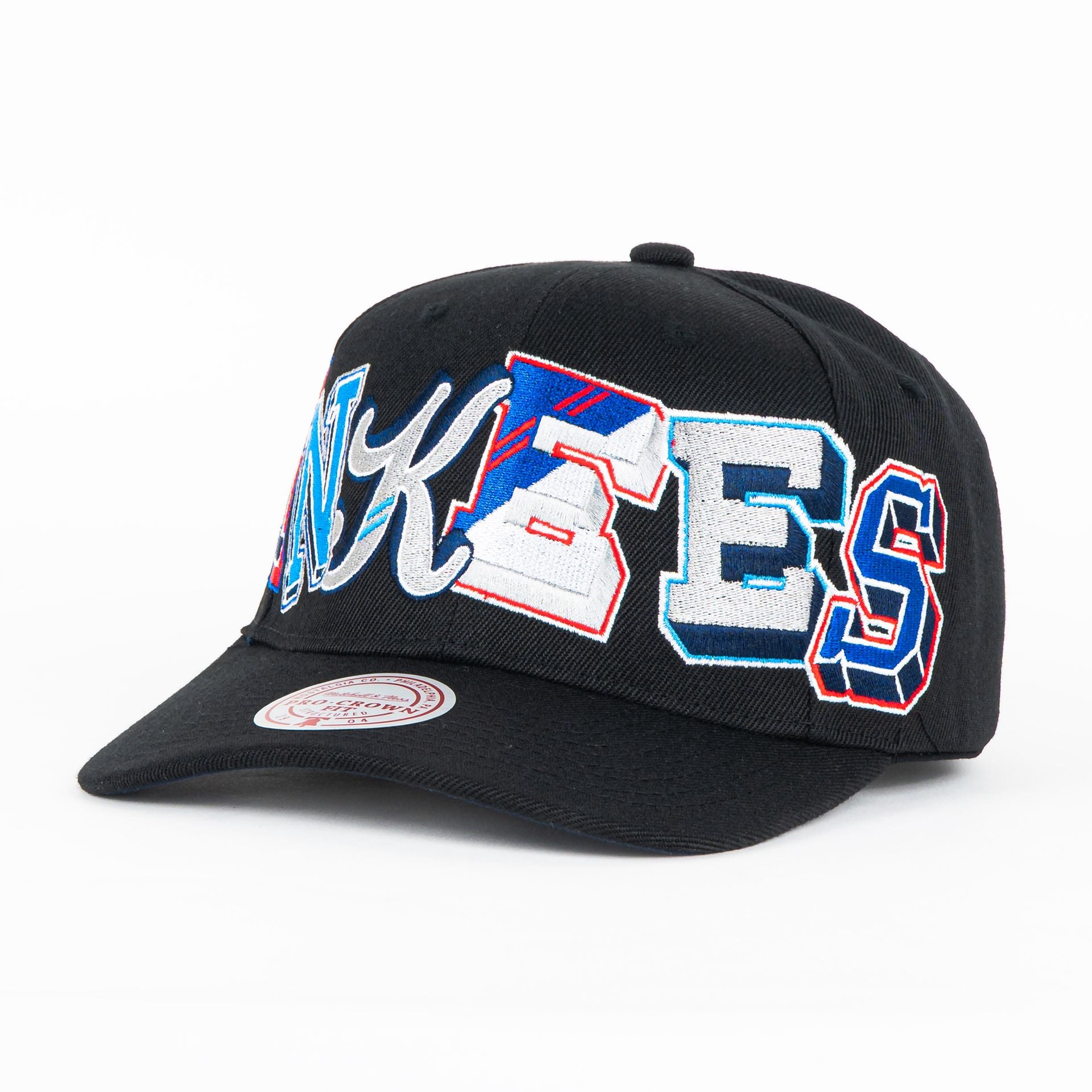 Gorra Mitchell&Ness YANKEES HYPER TYPE BLACK/COLORS | Snapback Visera Semicurva