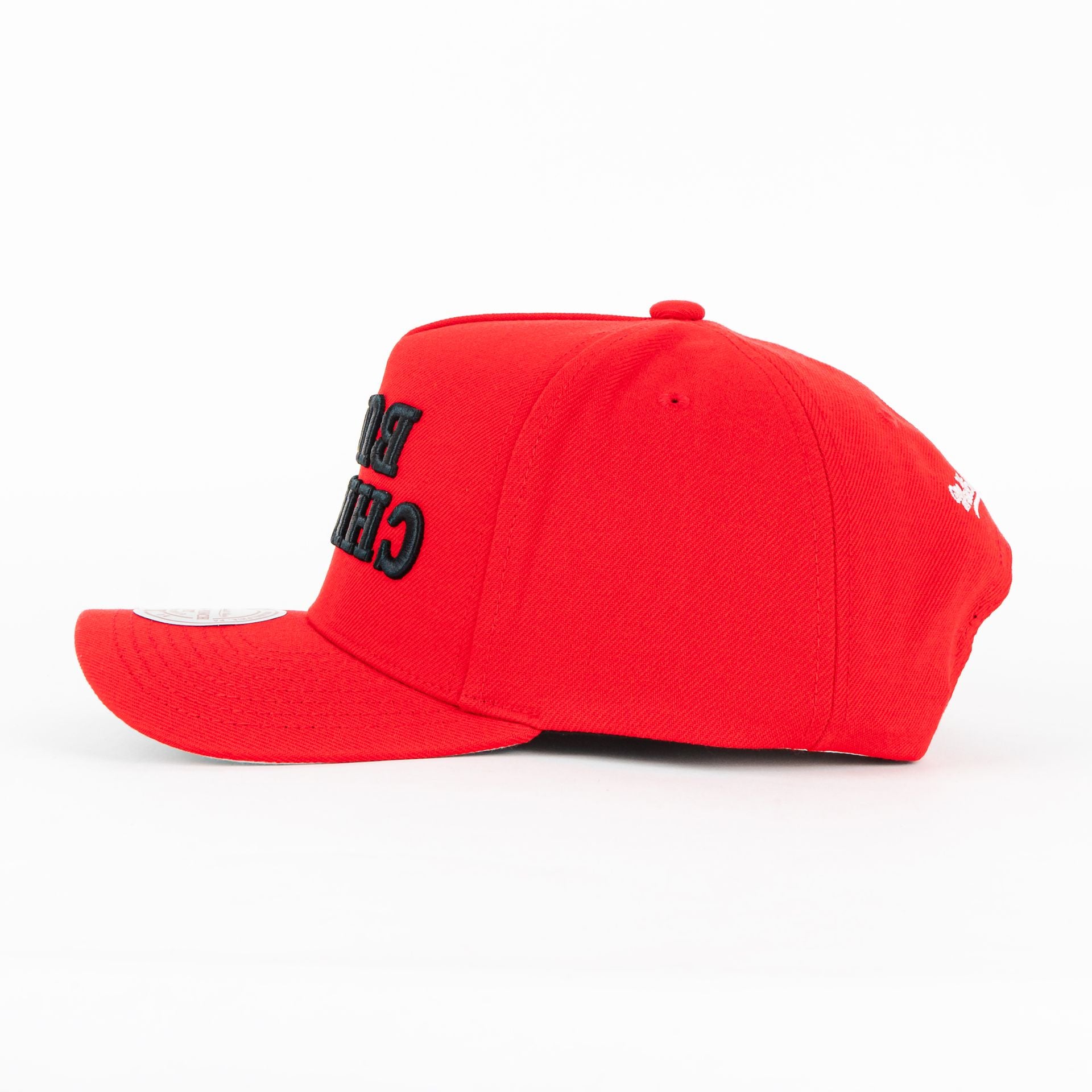 Gorra Mitchell&Ness BULLS UPSIDE PRO RED | Snapback Visera Semicurva