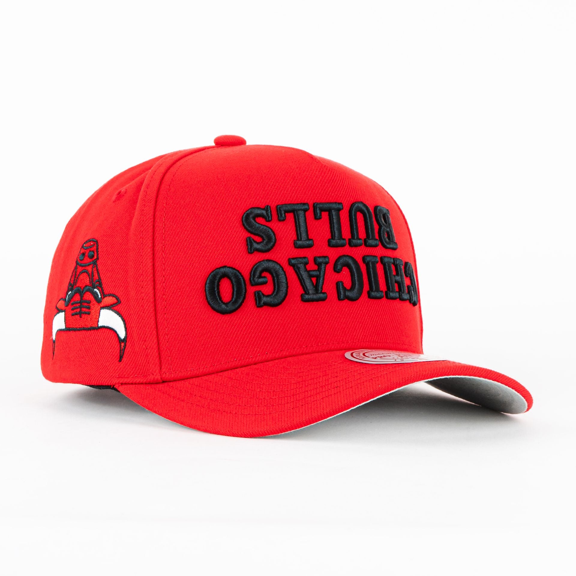 Gorra Mitchell&Ness BULLS UPSIDE PRO RED | Snapback Visera Semicurva